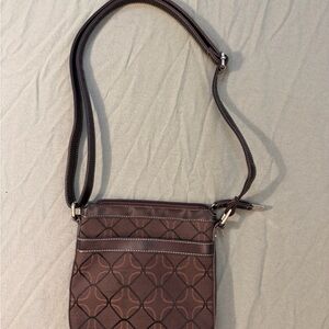 Nine West Brown Patterned Crossbody Bag